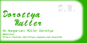 dorottya muller business card